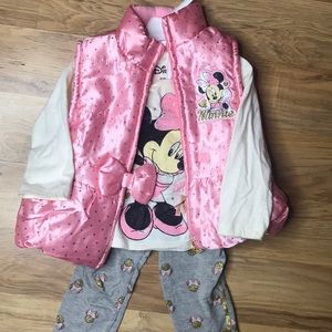 Disney Minnie Mouse 3 pc set size 2T